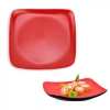 Prato 22 Cm em Melamina para Petisco e Sushis Vermelho