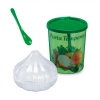 Kit Porta Temperos 3 Peas com Porta Cebolas + Colher + Pote 400 Ml