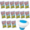 Kit Flutuador para Piscina + 15 Pastilhas de Cloro 200g