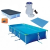 Kit Piscina 6200 L Premium + Capa + Forro e Bomba Filtro 110v 2200 L/H