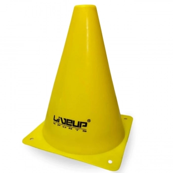 Kit 10 Cones de Agilidade para Treinamento 18 Cm Amarelo