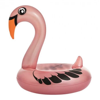 Boia Piscina Cisne Perolado Rosa com Abertura