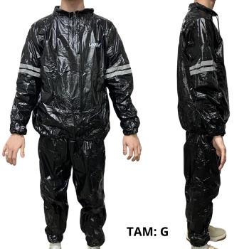 Roupa Sauna Suit Treinamento Cross Mma Boxe Queima Caloria Tamanho Grande