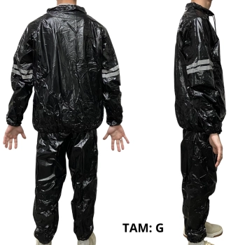 Roupa Sauna Suit Treinamento Cross Mma Boxe Queima Caloria Tamanho Grande