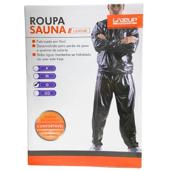 Roupa Sauna Suit Treinamento Cross Mma Boxe Queima Caloria Tamanho Grande