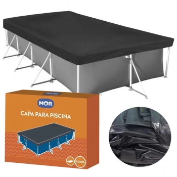 Kit Capa e Forro para Piscina 6200 L Mor + Bomba Filtrante 220v 3028 L/H