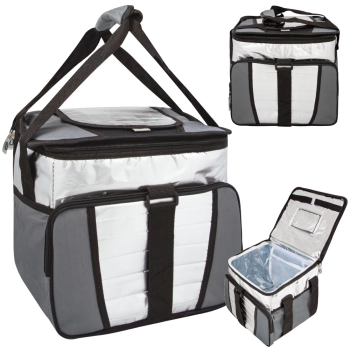 Bolsa Termica 24 Litros Ice Cooler Mor Dobravel Cinza