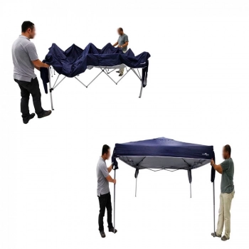 Kit Tenda Gazebo Dobrvel Trixx 3x3m + Carrinho de Praia + 2 Cadeiras de Praia