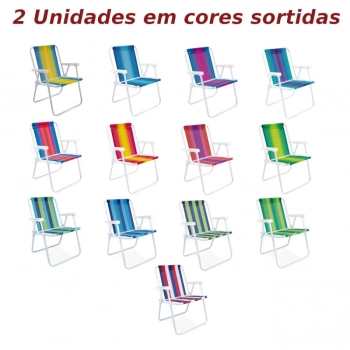 Kit Tenda Gazebo Dobrvel 3x3m + Carrinho de Praia + 2 Cadeiras de Praia