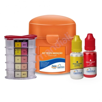 Kit Clarificante + Algicida + Redutor de Alcalinidade + Barrilha + Estojo para Avalia Ph e Cloro