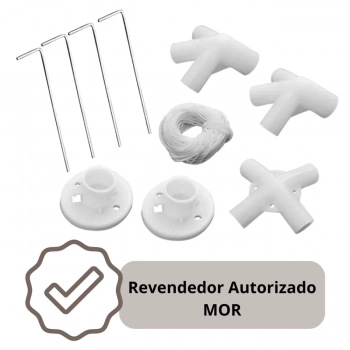 Kit Conectores Peas Reposio para Tendas com Base e Topo 3x3m Mor