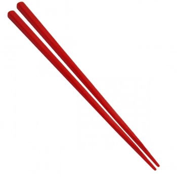 Kit 5 Pares de Hashi para Comida Japonesa em Poliestireno 22 Cm Vermelho