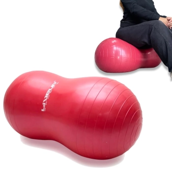 Bola Feijo para Pilates Vermelha 100 X 50 Cm Liveup