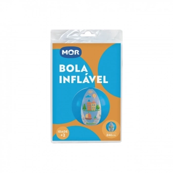 Bola Inflvel 40cm Azul Infantil Mor