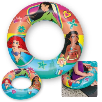 Boia Redonda Infantil Piscina Inflvel Princesas Rosa Disney