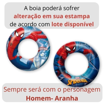 Kit Piscina Infantil 1000 Litros Bel Inflvel + Boias Homem Aranha + Mini Bomba Manual + Reparo