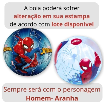 Kit Piscina de Armao Infantil 1000l + Bola Inflvel Homem Aranha Marvel