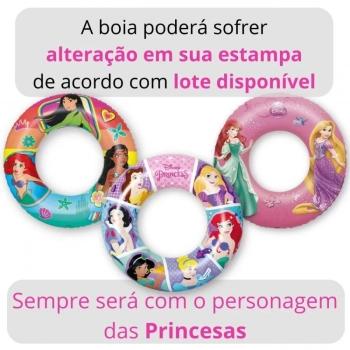 Kit Piscina de Armao Infantil 1000l + Capa + Forro + Boia Inflvel Das Princesas