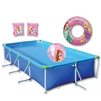 Piscina de Armao 6200l + Bola Inflvel + 2 Boias Das Princesas