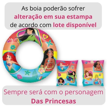 Kit Capa e Forro Piscina 3000 Lt + Boia de Brao + Boia Princesas (piscina No Inclusa)