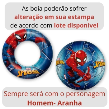 Kit Capa e Forro para Piscina 3000 Lts + Bola e Boia Inflvel Homem Aranha (piscina No Inclusa)