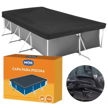 Kit Piscina Premium 3700 L com Capa e Forro Mor + Boias e Bola Homem Aranha