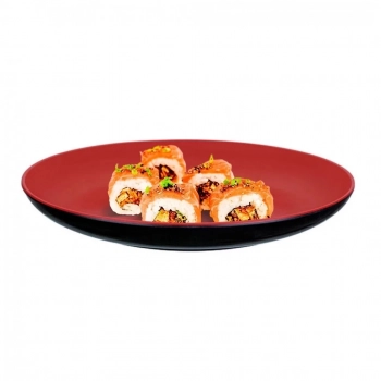 Kit para Sopa/Sushi 2 Tigelas 450 Ml + 2 Pratos 20cm + 2 Colheres + 2 Pares de Hashi e 1 Molheira