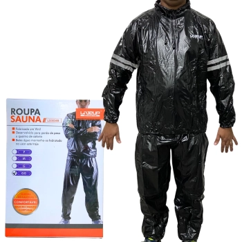 Roupa Sauna Suit Treinamento Cross Mma Boxe Queima Caloria Tamanho Gg