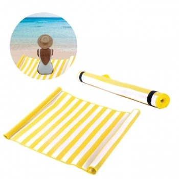 Kit Cadeira de Praia Sunny Dobrvel + Esteira com Ala Amarelo