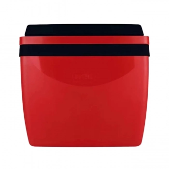 Kit Vermelho / Preto Caixa Trmica Cooler 34 L + Cadeira de Praia Alumnio