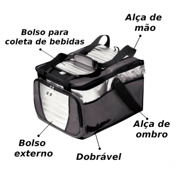 Kit Pesca / Praia Carrinho Avano + Cooler 36 L + Cadeira 8 Pos. + Guarda Sol 2,40 M