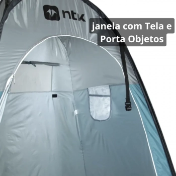 Barraca Banheiro Trocador de Roupas Pop Up 1,90 M Ntk / Provador Porttil Camping Nautika