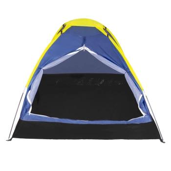 Kit Barraca Camping 2 Pessoas + Colcho Inflvel de Solteiro Preto