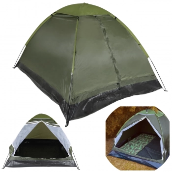 Kit Barraca Camping 3 Pessoas Coluna D Agua 300mm Pantanal + Colcho Casal Deluxe Preto