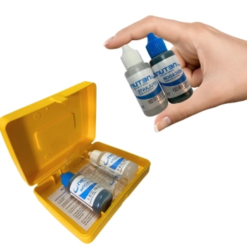 Kit Redutor de Ph e Alcalinidade + Estojo para Medir Alcalinidade da gua da Piscina