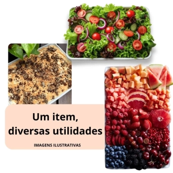 Kit 4 Travessas para Restaurante + 4 Molheiras + 2 Petisqueiras Melamina Profissional