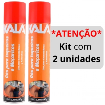 Kit 2 Gs para Isqueiro e Maaricos 320ml/180g Kala