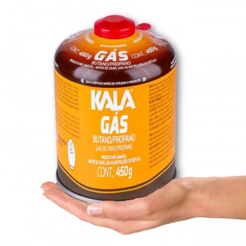 Kit 2 Cartuchos de Gs 450g com Vlvula de Segurana Kala