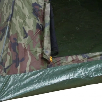 Kit Barraca Kongo 3 Pessoas 600mm + Colcho Solteiro Inflvel com Bomba de P Verde para Camping / Pesca