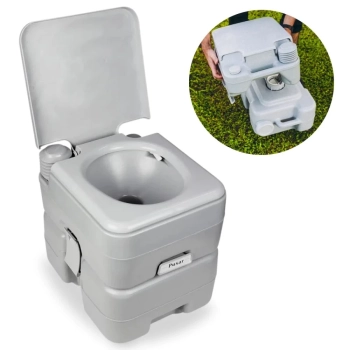 Kit Porta Potti Vaso Sanitrio Kala Porttil 20 L + Barraca Trocador Camping Ntk Pop Up Nautika