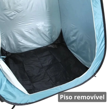 Kit Porta Potti Vaso Sanitrio Kala Porttil 20 L + Barraca Trocador Camping Ntk Pop Up Nautika