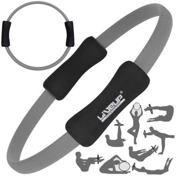 Kit Colchonete Lilas 1,73 M + Bola Suia 65 Cm com Ilustrao + Arco Anel Pilates Yoga