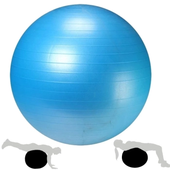 Kit Colchonete Lilas 1,73 M Tapete Yoga + Bola Feijo 90 Cm + Bola Pilates Suia Premium 65 Cm