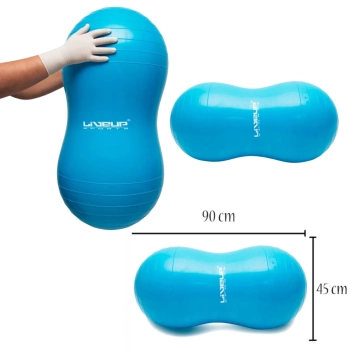 Kit Colchonete Lilas 1,73 M Tapete Yoga + Bola Feijo 90 Cm + Bola Pilates Suia Premium 65 Cm