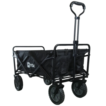 Carrinho de Carga para Camping At 80 Kg Ntk Porttil Transporte Dobrvel Wagon Preto