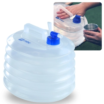 Galo Colapsvel 10 Litros Sanfonado Recipiente de gua Dobrvel Compacto Camping e Trilhas Gallon Ntk