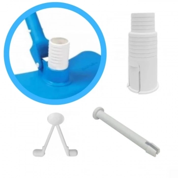 Kit Aspirador Asa Delta + Peneira com Haste Telescpica 3 M + Mangueira 4 Metros 32mm para Piscina