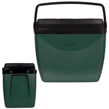 Kit Mesa Multiuso Dobrvel Porttil Preta + Caixa Trmica 18 L Verde e Preta para Camping/ Praia e Pesca