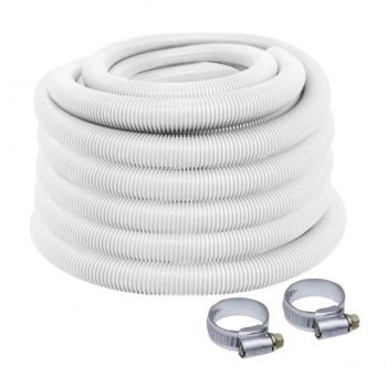 Kit Escova Curva 45,7 Cm + Mangueria 32mm 10 M + Sulfato de Alumnio Decantador Piscinas Fibra/ Alvenaria