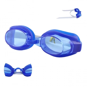 Kit Piscina 5000 Litros + Lana gua Animais Sortido + culos Natao Infantil Azul + Capa e Forro